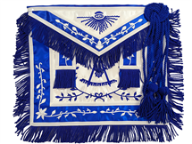 Masonic Past Master Apron with Wreath - Satin